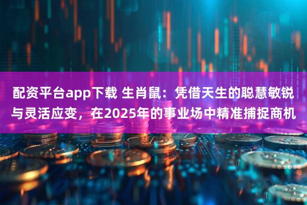 配资平台app下载 生肖鼠：凭借天生的聪慧敏锐与灵活应变，在2025年的事业场中精准捕捉商机